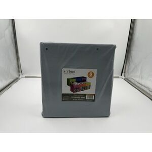 Sorbus 11 Inch Storage Bins With Clear Windows 6 Foldable Baskets For Organizing